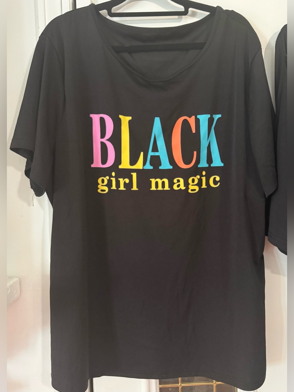 Black 'Black Girl Magic' Graphic Tee and Shorts Set - Picture 2 of 7